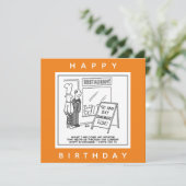 Funny Hospitality Industry Personalmangel Karte (Stehend Vorderseite)