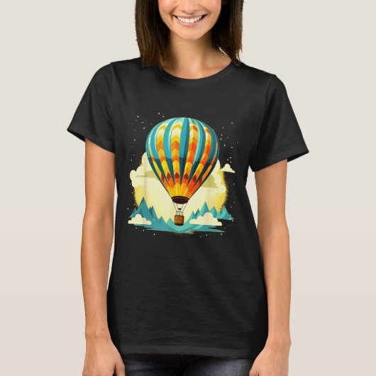 Funny Hot Air Balloon For New Adventures Lovers  T-Shirt (Vorderseite)