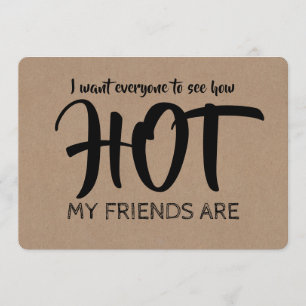 Funny Hot Bridesmaid / Vorschlag für eine Trauzeug Einladung