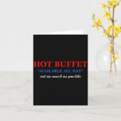 Funny Hot Buffet Available All Day Eat As Much As  Karte (Gelbe Blume)