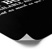 Funny Hot Buffet Available All Day Eat As Much As  Poster (Ecke)