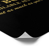 Funny Hot Buffet Available All Day Eat As Much As  Poster (Ecke)