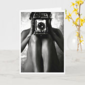 Funny Hot Chick Birthday Picture Card Karte (Gelbe Blume)