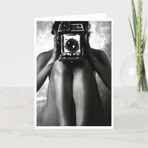 Funny Hot Chick Birthday Picture Card Karte