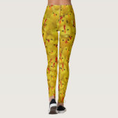 Funny Hot Chick Chicken Legs Yellow Oaster Leggings (Rückseite)