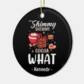 Funny Hot Chocolate & Cookie Winter Keramik Ornament (Links)