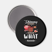 Funny Hot Chocolate & Cookie Winter Magnet (Vorderseite/Rückseite)