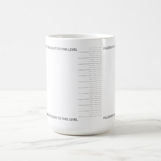 Funny Hot Chocolate Tasse Groß - Morphing (Zentrum)