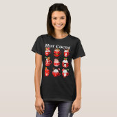 Funny Hot Cocoa Santa Elf C Merry Christmas Pajama T-Shirt (Vorne ganz)