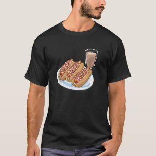 Funny Hot Dackel Coffee Milk Rhode Island Lover Gi T-Shirt