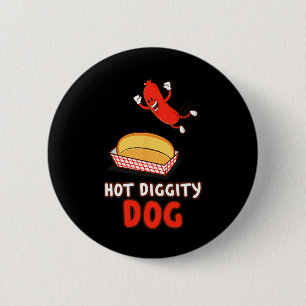 Funny Hot Dog Button