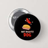 Funny Hot Dog Button (Vorne & Hinten)