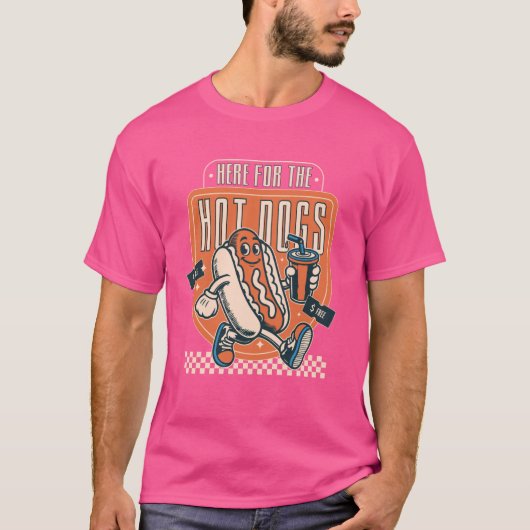 Funny Hot Dog Character Design . T-Shirt (Vorderseite)