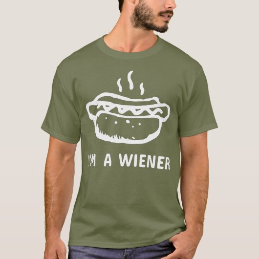 Funny Hot Dog Dackel Würstchen Puff T-Shirt (Vorderseite)