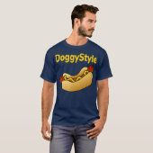 Funny Hot Dog Doggystyle Comic T-Shirt (Vorne ganz)