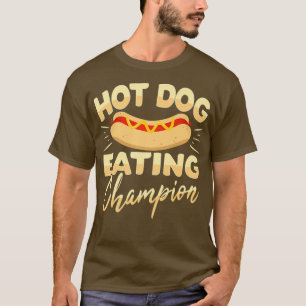 Funny Hot Dog Eating Champion Premium T-Shirt