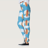 Funny Hot Dog Emoji bedeutet Food Spaß Emojis Joke Leggings (Links)