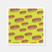 Funny Hot Dog Food Design Serviette (Vorderseite)