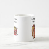 Funny Hot Dog French Fries Food Pun Kaffeetasse (Mittel)