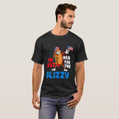 Funny Hot Dog Ich bin gerade hier für den glänzend T-Shirt (Vorne ganz)