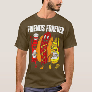 Funny Hot Dog Mustard Ketchup Lover Geschenkfreund T-Shirt