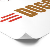 Funny Hot Dog Poster (Ecke)