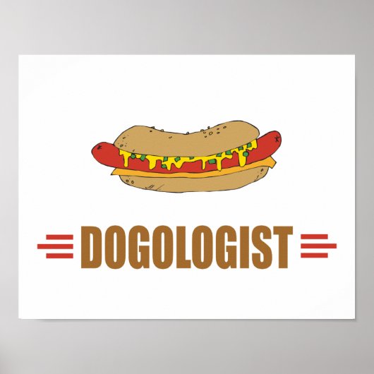Funny Hot Dog Poster (Vorne)