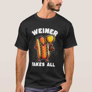 Funny Hot Dogs und Sausage Weiner nimmt alles zusa T-Shirt