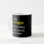 Funny Hot Flash Menopause Hormone Spaß Joke Hilar Kaffeetasse (Vorderseite Links)