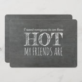 Funny Hot Friend Bridesmaid Vorschlag Einladung (Vorne/Hinten)