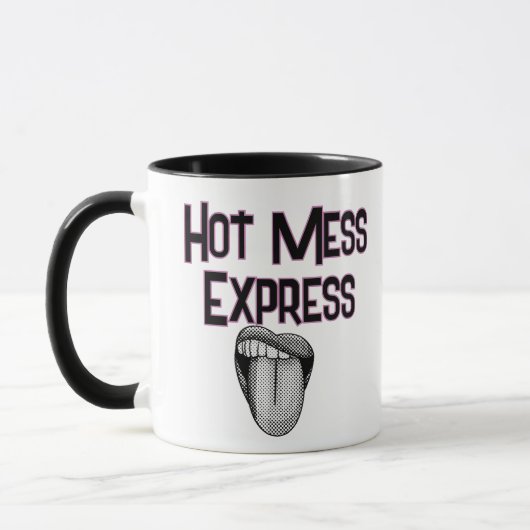 Funny Hot Mess Express Tasse (Links)