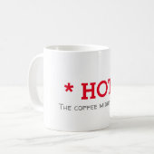 Funny Hot Minimalistisch Kaffeetasse (Vorderseite Links)