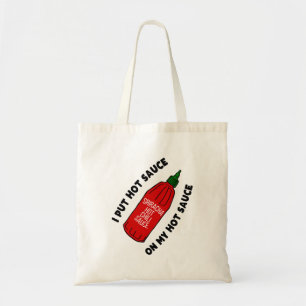 Funny Hot Sauce Tote Tasche
