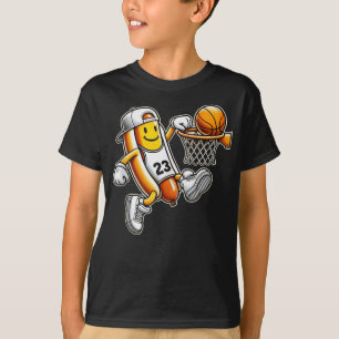 Funny Hotdog Basketball Dunk Sporthafen T-Shirt