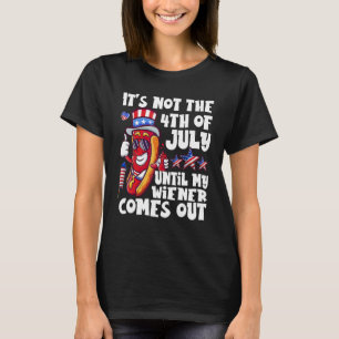 Funny Hotdog ist nicht 4. Juli bis meine Dackel T-Shirt