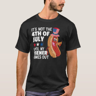Funny Hotdog ist nicht 4. Juli bis meine Dackel T-Shirt