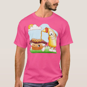 Funny Hotdog und Senf T-Shirt