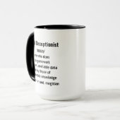 Funny Hotel Receptionist Definition Geschenke Tasse (Vorderseite Links)