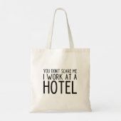 Funny Hotel Worker Tote Bag Tragetasche (Rückseite)