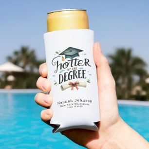 Funny Hotter by One Degree Personalisierter Abschl Selters Dosenkühler