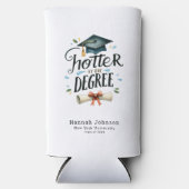 Funny Hotter by One Degree Personalisierter Abschl Selters Dosenkühler (Vorderseite)