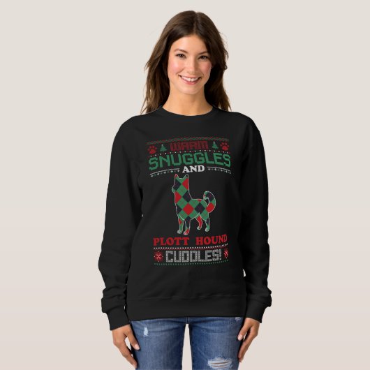 Funny Hound Hund Ugly Sweater Sweatshirt (Vorne ganz)