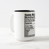 Funny House Music Nutrities Fakten Zwei-Tone-Coff Zweifarbige Tasse (Vorderseite Links)
