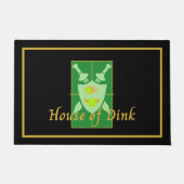 Funny House of Dink Pickleball Wappen Fußmatte (Vorderseite)