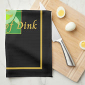 Funny House of Dink Pickleball Wappen Geschirrtuch (Viertel Falte)