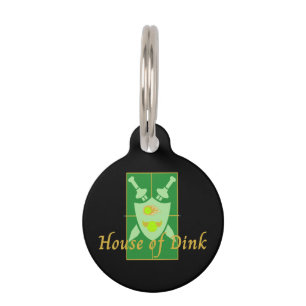 Funny House of Dink Pickleball Wappen Personalisie Haustiermarke