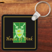 Funny House of Dink Pickleball Wappen Schlüsselanhänger (Rückseite)