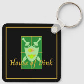Funny House of Dink Pickleball Wappen Schlüsselanhänger (Rückseite)