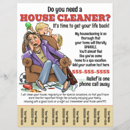 Funny Housecleaning Service Zuhause Housekeeper Pr Flyer