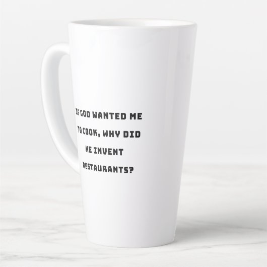 Funny Housefrau Zitat, ich hasste Kochen lustig Milchtasse (Linke Ecke)